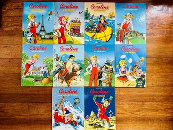 Lot de 10 livres Caroline complets bon état albums bd Pierre Probst vintage anciens