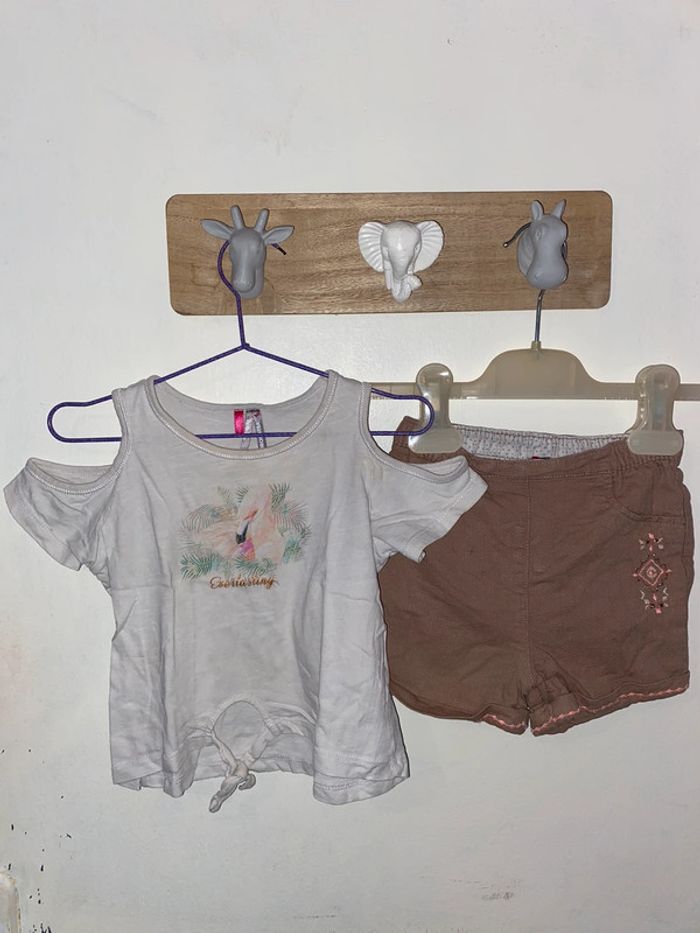 Ensemble été short et t-shirt, 24 mois, Orchestra.