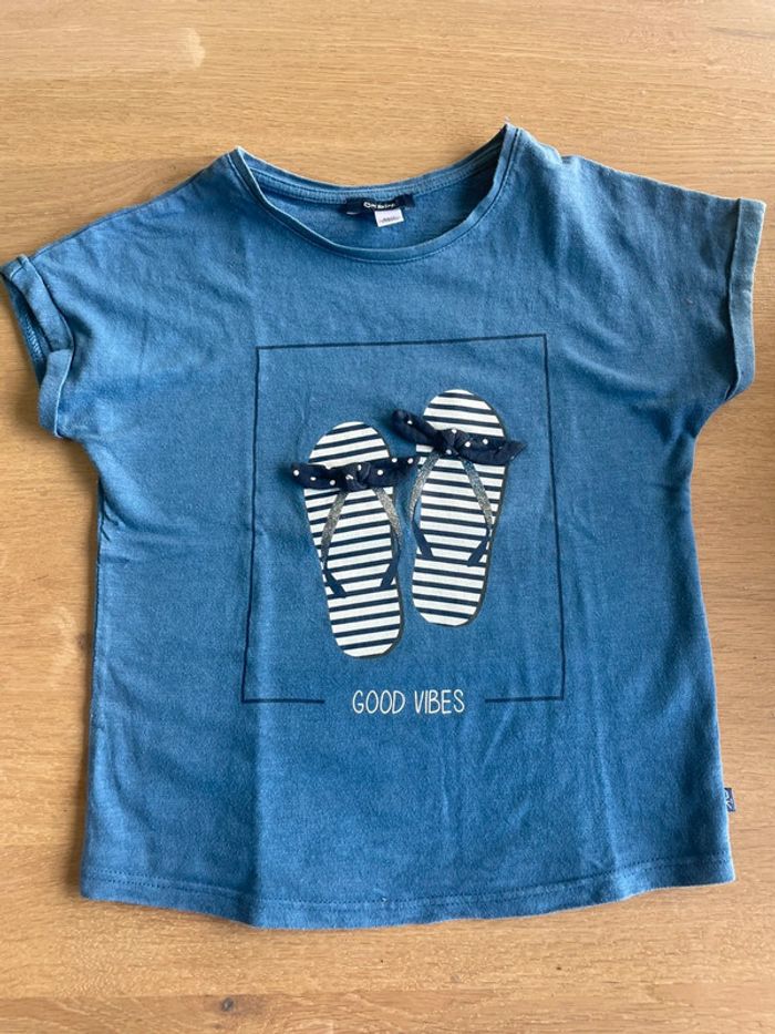 Tee-shirts manches courtes (lot de 3), fille 8 ans . Okaïdi - photo numéro 2