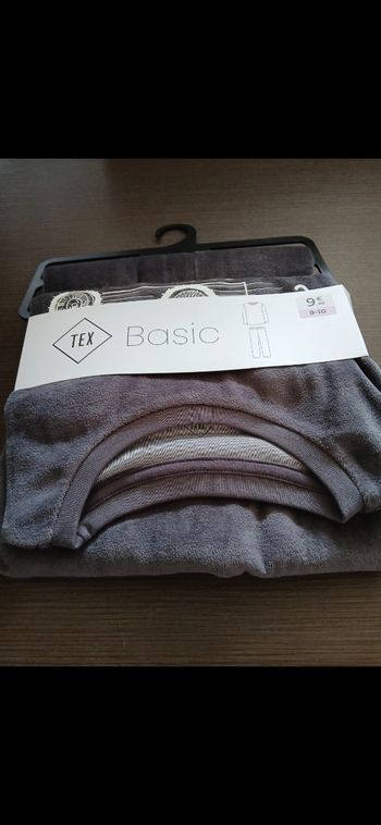 Ensemble pyjamas garçon en velours 9/10 ans