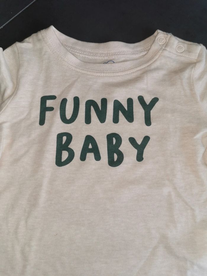 Tee-shirt manches courtes mots d'enfants 18 mois - photo numéro 2
