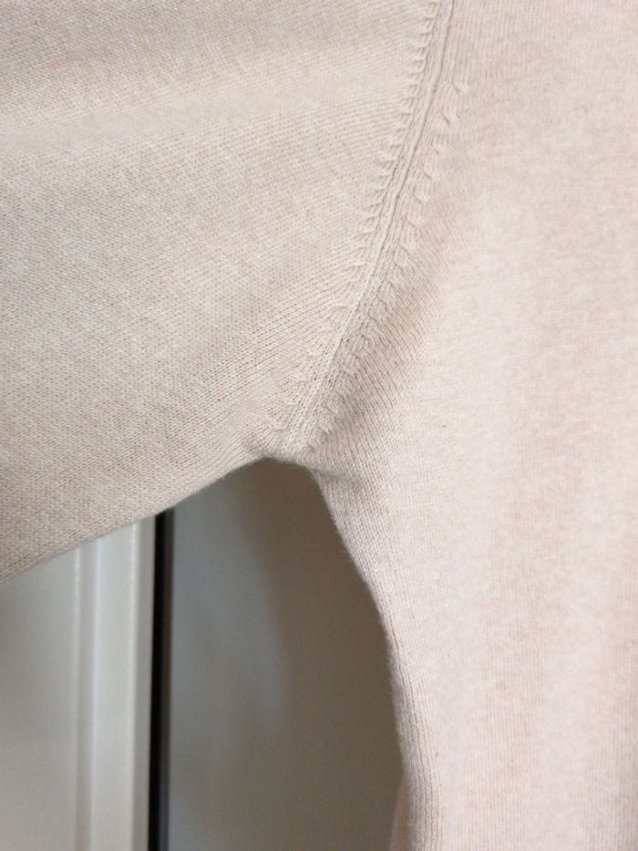 Pull coton et cachemire beige Massimo Dutti 48 - photo numéro 8