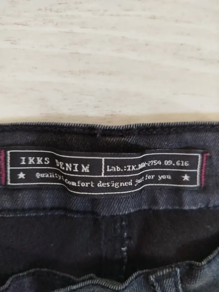 Pantalon enduit noir - photo numéro 2