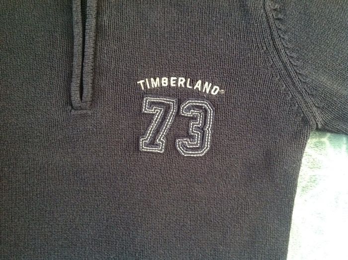 Pull Timberland bleu marine - 4 ans - photo numéro 2