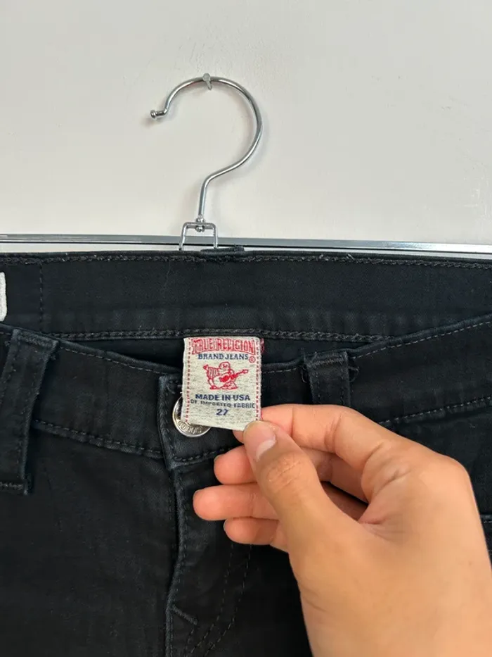 Jean True Religion Femme Noir W27 | Skinny | Taille 36 | Très Bon État | BP216 - photo numéro 4