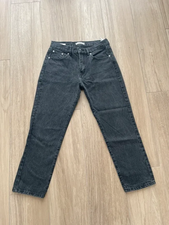 Jean gris regular Bershka