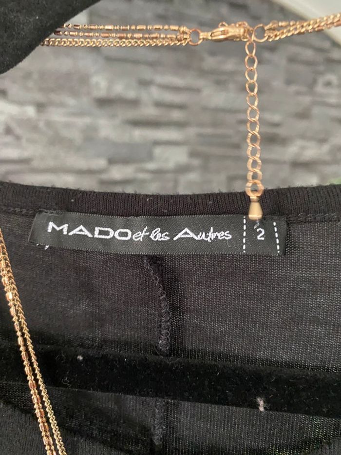 🖤🩶Tunique Fluide Graphique – Mado et les Autres – Taille 2 🩶🖤 - photo numéro 4