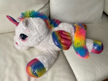 Très grande licorne 70 cm arc en ciel 🌈 toute douce