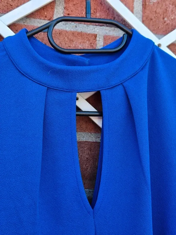 Robe courte habillée bleue électrique taille 36/38 - photo numéro 3