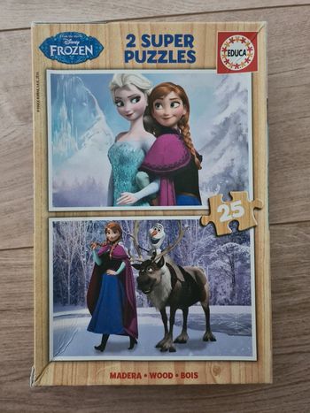 2 puzzles 25 pièces la reine des neige