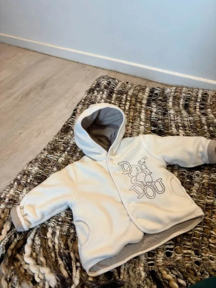 Manteau garçon réversible 9 mois - photo numéro 4