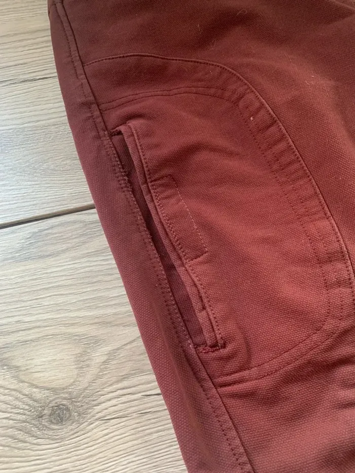 Pantalon Fouganza – Taille S – Très Bon État – Bordeaux – Grip aux Genoux - photo numéro 3