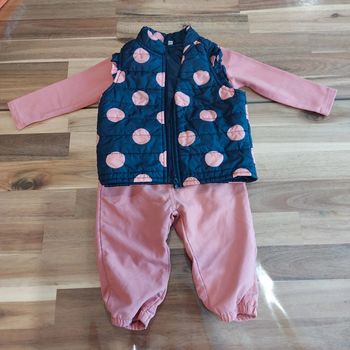 Ensemble pantalon pull et doudoune 12 mois