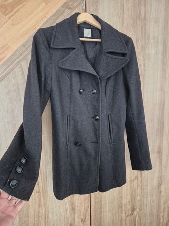 Manteau gris a bouton Camaïeu