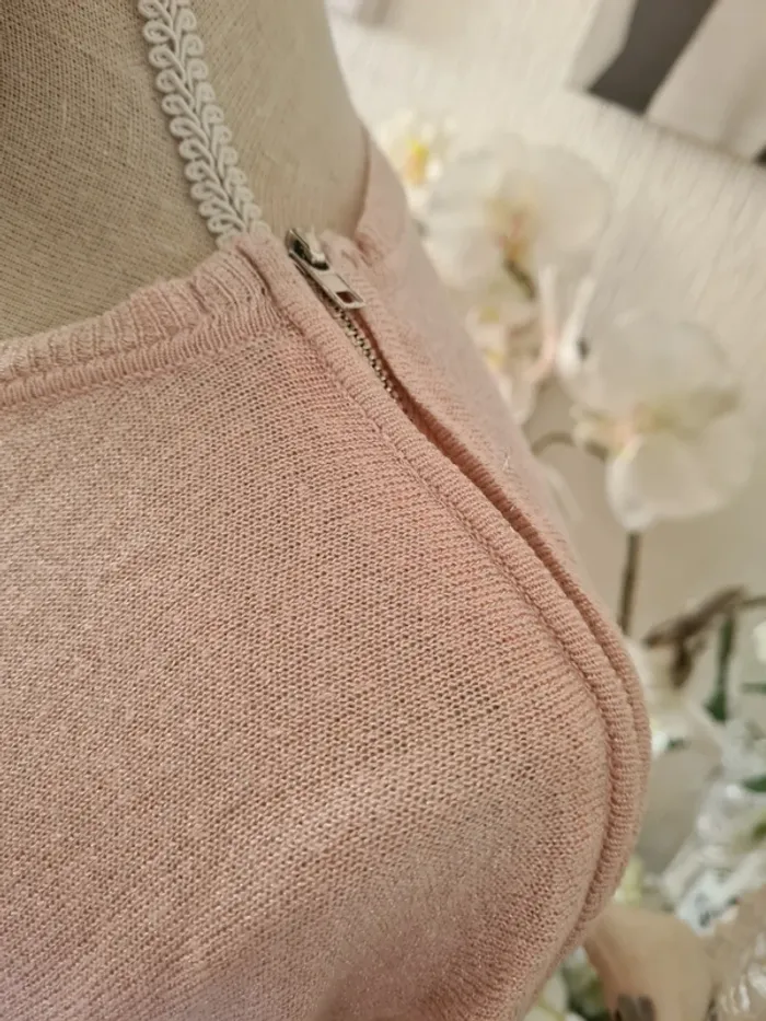 Pull fin rose poudre Cherry Taille 40/42 - photo numéro 3