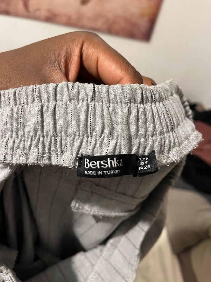 Pantalon gris Bershka femme - photo numéro 4