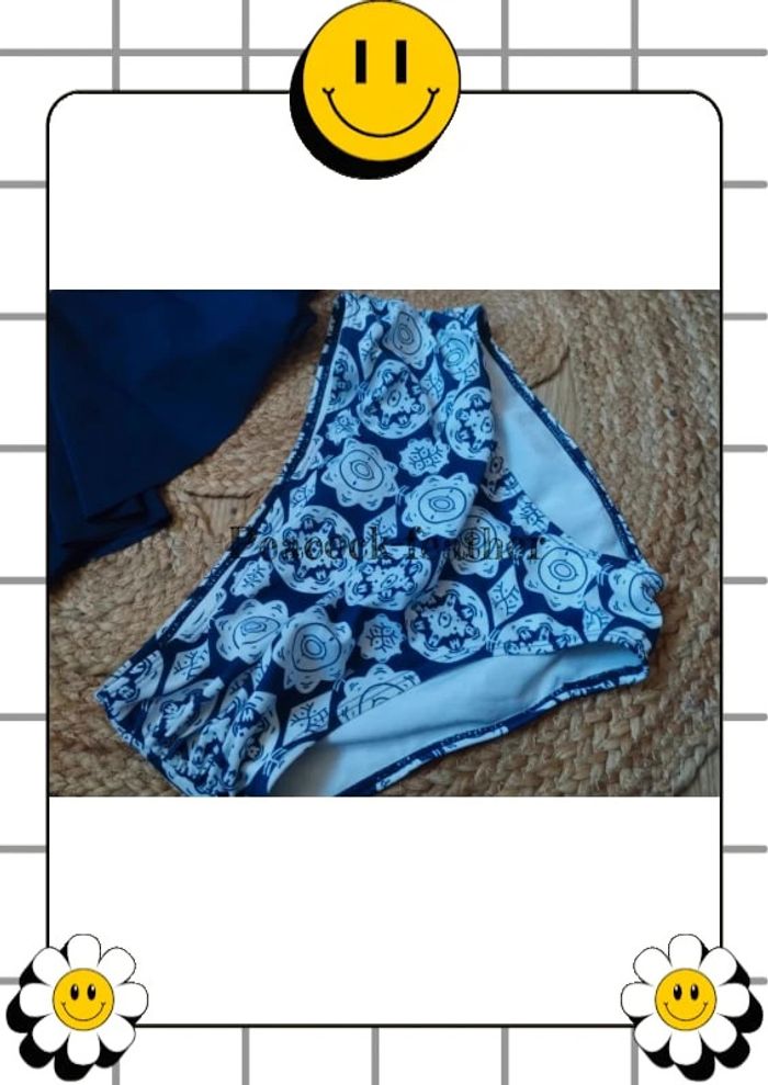 Maillot de bain bleu femme 38 culotte haute - photo numéro 3