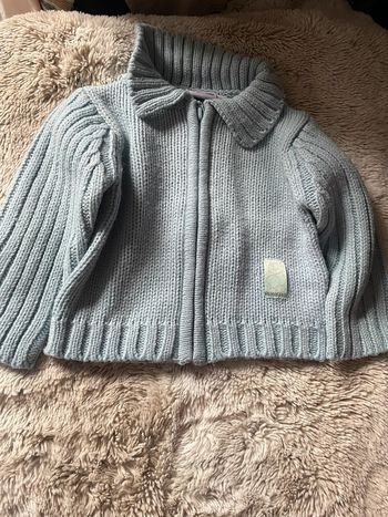 Gilet épais turquoise