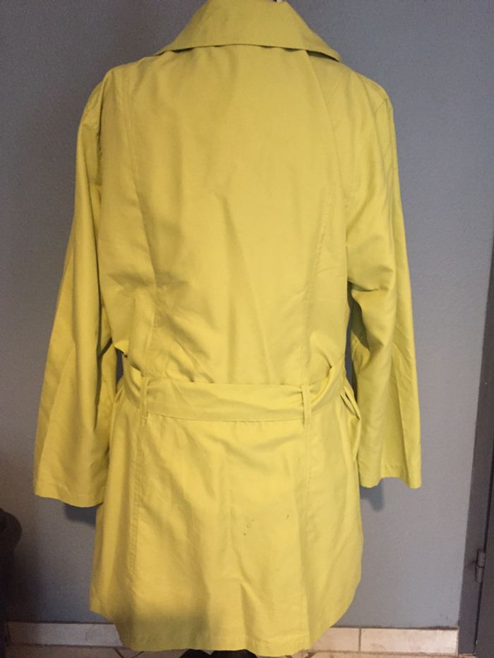 Joli trench vert pomme très léger T 42/44 - photo numéro 3