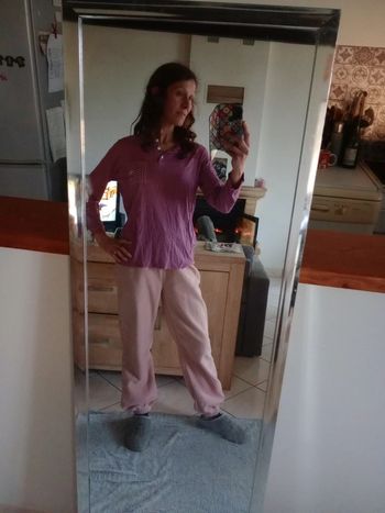 Tenue de nuit femme rose violet c76