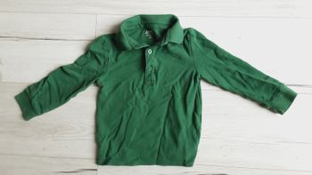 Vêtement garçon tee-shirt manches longues polo vert Kiabi 4 ans