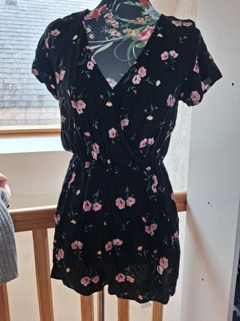 Combi short fleurie 