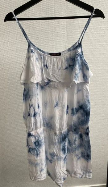 Combishort bleu et blanche