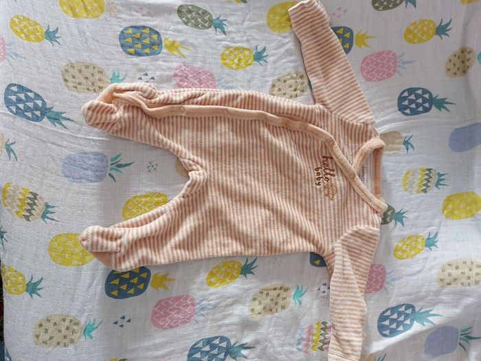 Pyjamas garçon en velours 1mois - photo numéro 2