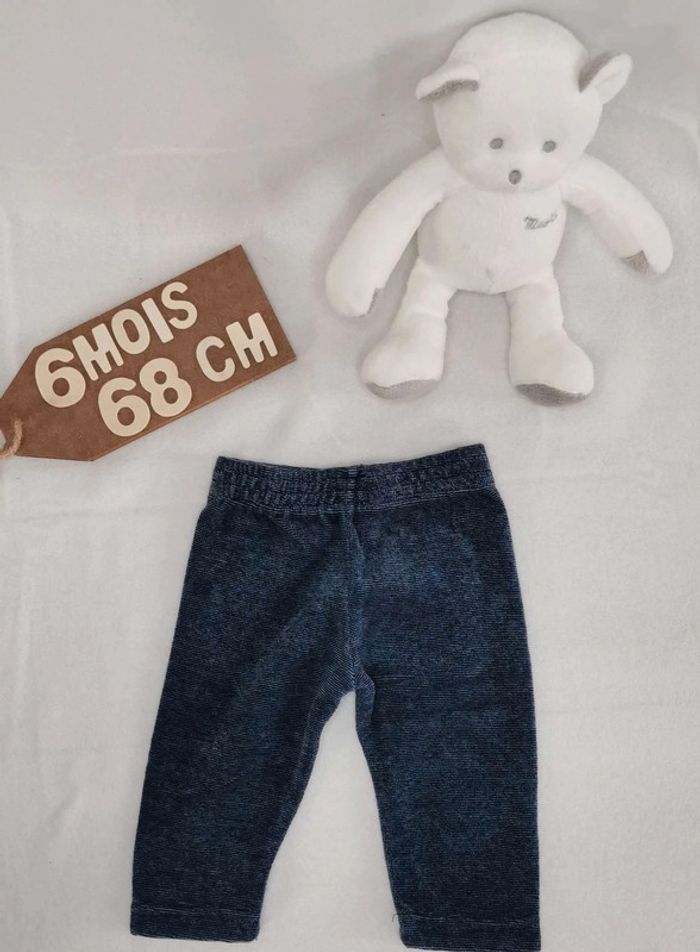 Pantalon 👣 velours, 3 pommes, 6 mois/67cm - photo numéro 2