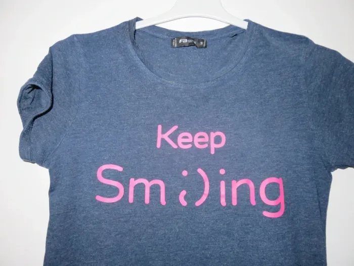 T-shirt bleu FB Sister Taille S - photo numéro 3