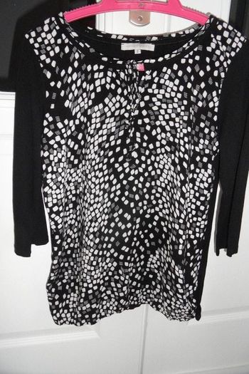 haut noir et blanc femme Armand Thierry