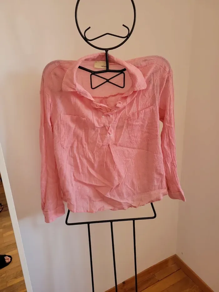 Blouse femme rose