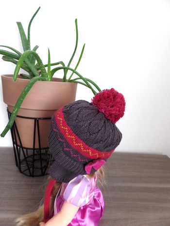 Bonnet en laine avec pompon Orchestra