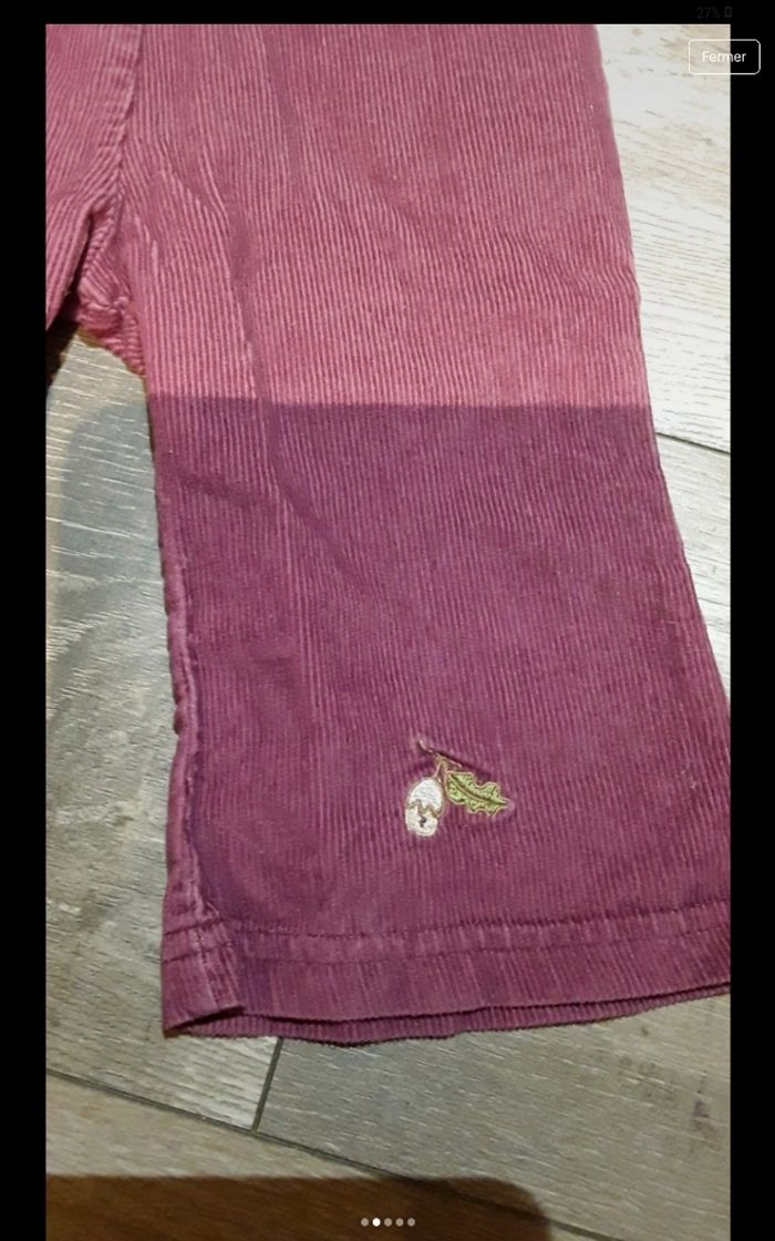 Pantalon velours violet - photo numéro 2