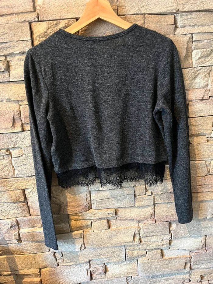 Joli pull court taille L de chez Zara - photo numéro 4