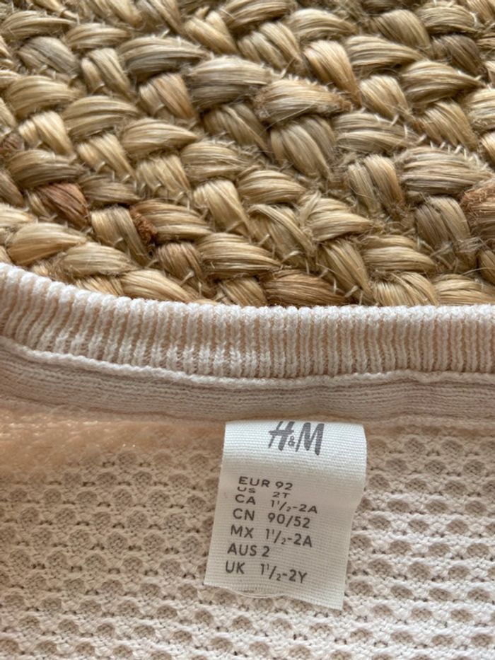 Gilet crème, H&M 2 ans - photo numéro 2