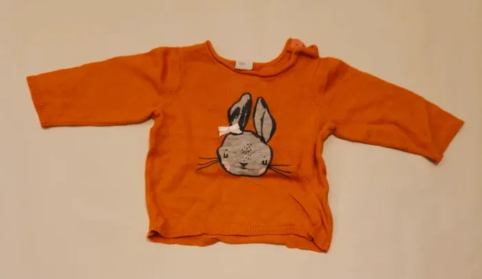 Lot 4 pulls légers fille 6 mois - photo numéro 3