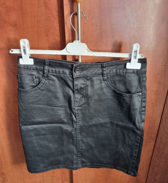 Jupe noir style jeans 44 - photo numéro 1