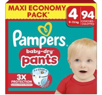 Pampers baby dry pants taille 4 94couches