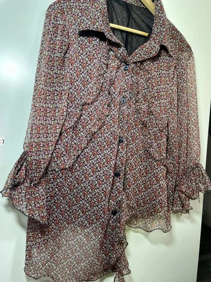 Chemisier doublé original femme taille 44 - photo numéro 3