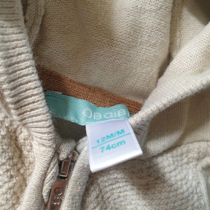 💚 Gilet 12 mois Obaïbi #emyfleury_12moisgarçon - photo numéro 3