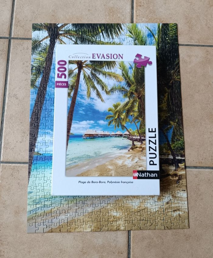 Puzzle 500 pièces plage et Cocotiers - photo numéro 4
