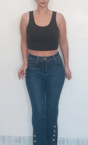 Beau jean brut pattes d eph taille 38