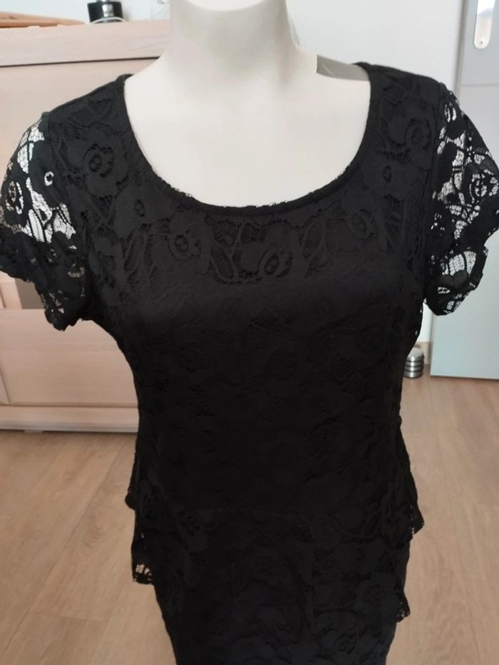 Robe habillée noire femme taille 44 tbe - photo numéro 4