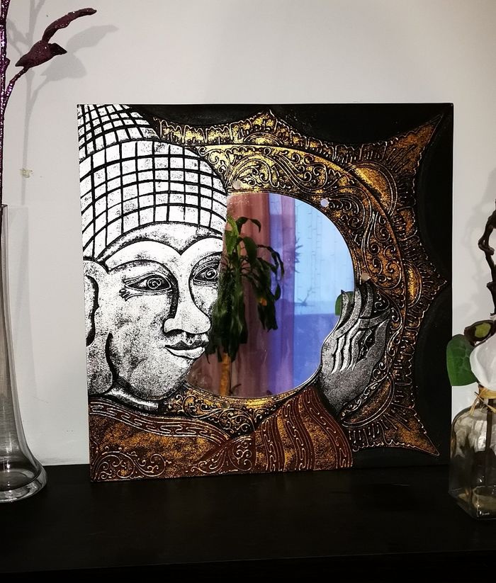 Miroir déco Bouddha zen
