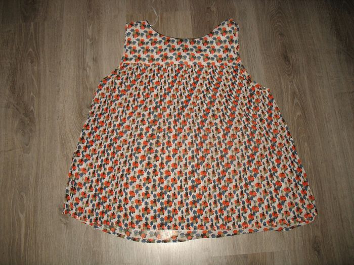 DÉBARDEUR ÉCRU A MOTIFS "TREND BY CAPTAIN TORTUE" - NEUF - TAILLE 42 - n°03 - photo numéro 2