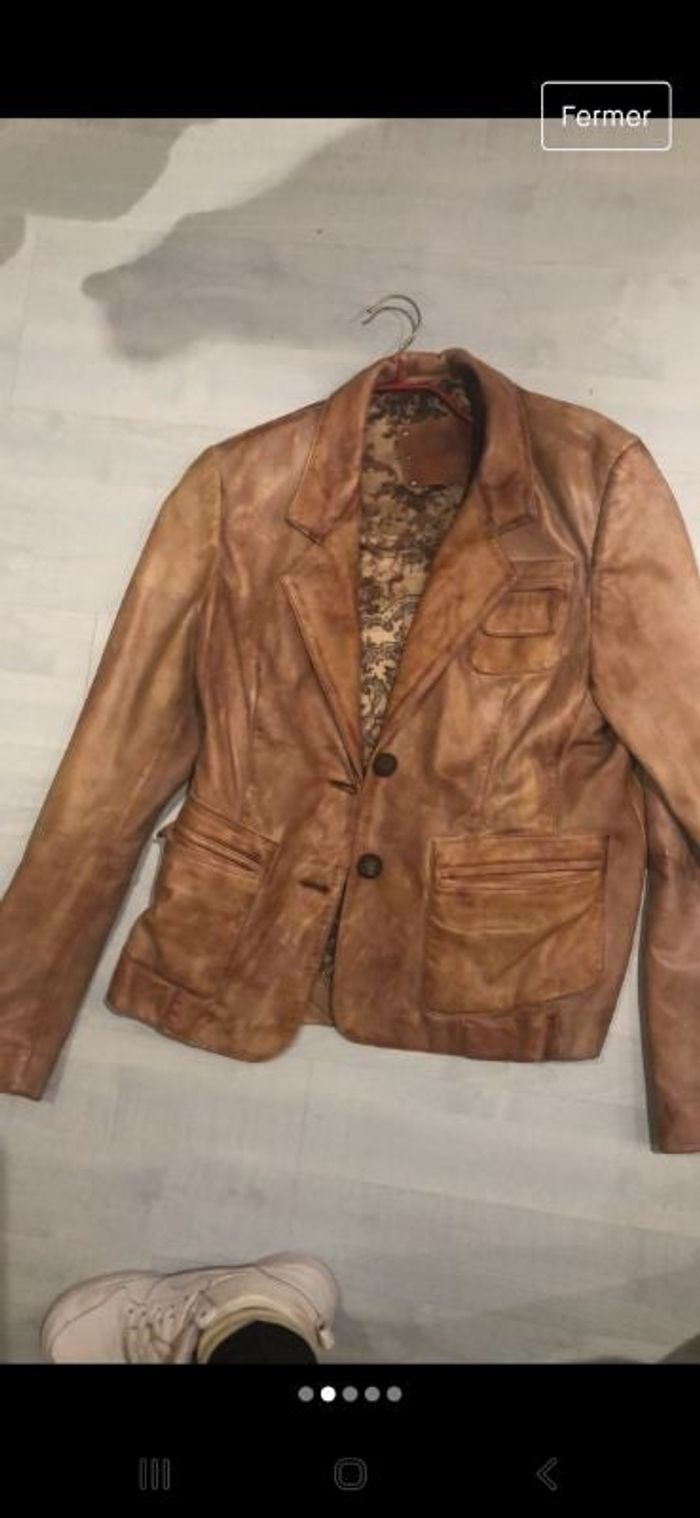 Veste cuir agneau oakwood