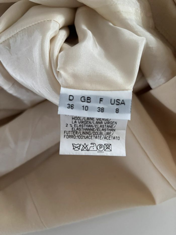 Robe droite beige avec laine T38 - photo numéro 6