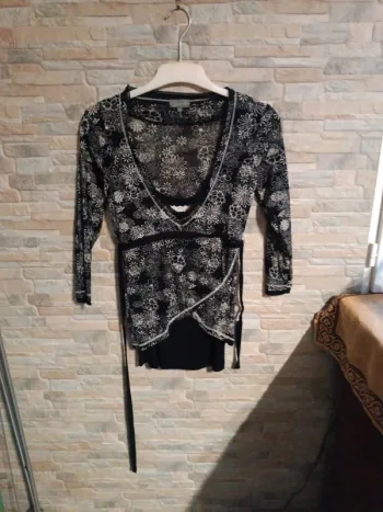 Tunique noire Clara Vitti 36