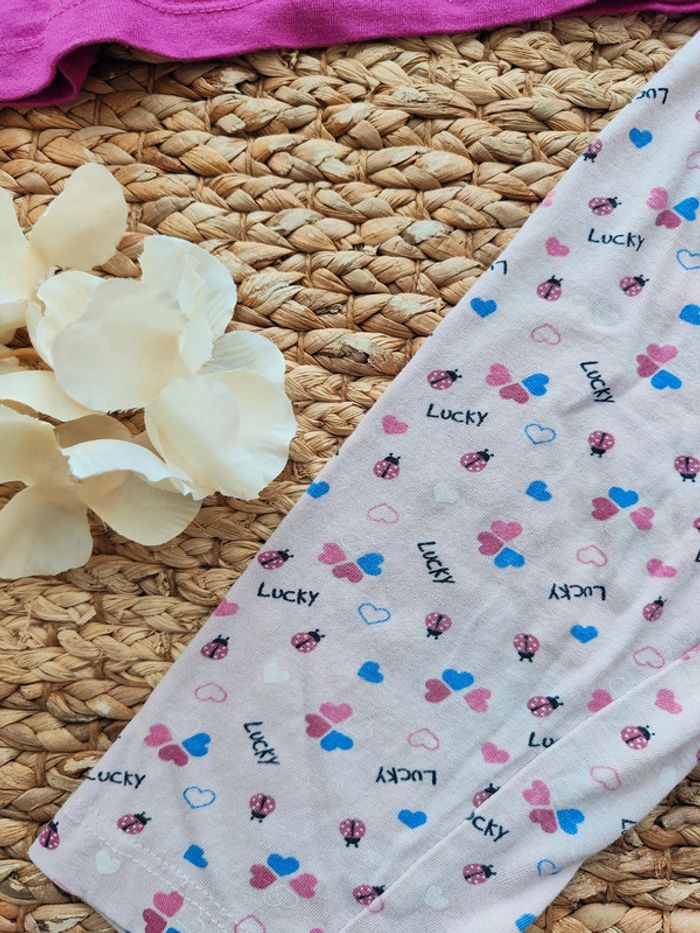 Pyjama 2 pièces fille en coton 94cm (2-3 ans) - photo numéro 5